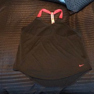 Nike Dri-Fit Black/Red Tank. Size L